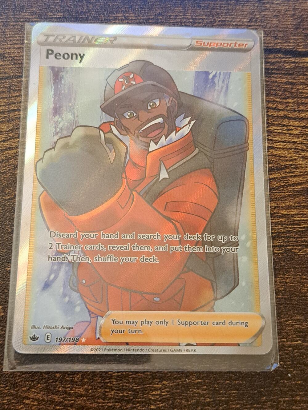 Pokemon - Peony - 197/198 - Full Art - Chilling Reign